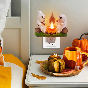 Ghostly S'mores Campfire Night Light