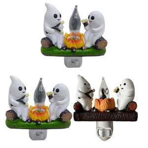 Ghostly S'mores Campfire Night Light