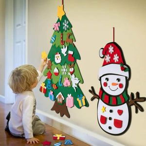 DIY Merry Christmas Montessori Felt Tree Kit